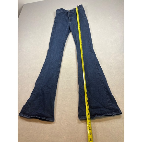 DL1961 Denim - DL1961 x JA No. 5 Trimtone Flare Jeans Dark Wash High Rise Denim Size 25
